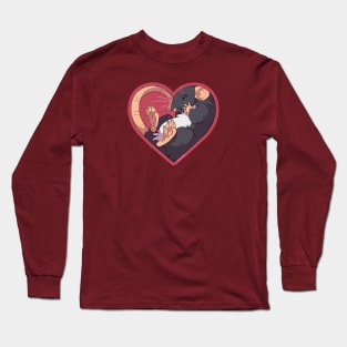 Heart Rat: Self Black Long Sleeve T-Shirt